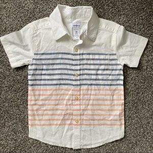 Lightweight Short Sleeve Button-Up from Carter’s - Size 2T
